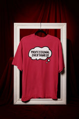 Printed Tee – Professional Overthinker Thought Bubble