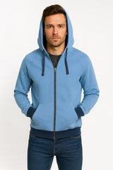 Men’s Sky Blue Crew Neck Sweatshirt – Fresh Look, Everyday Ease