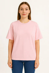 Unisex Light Pink Oversized Cotton T-Shirt