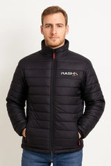 Men’s Black Quilted Puffer Jacket – Lightweight Warmth with Urban Edge