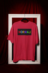 Printed Tee – Normal Rainbow Block Typography
