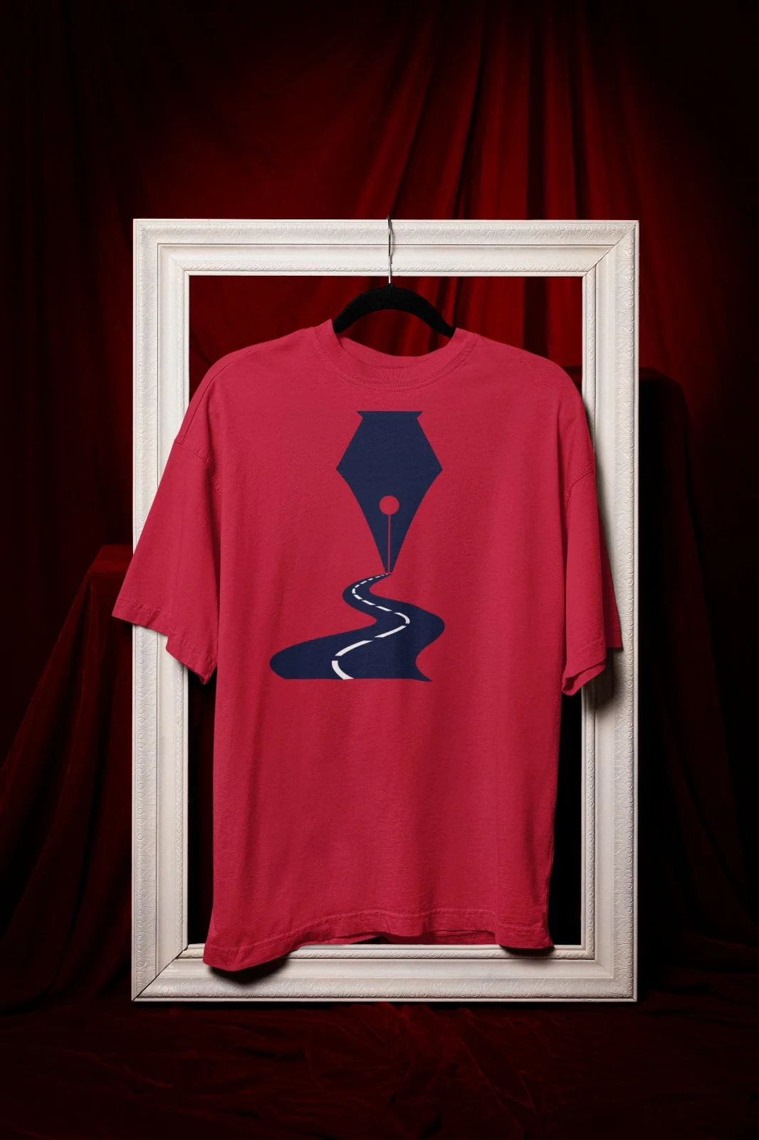 Printed Tee – Pen Nib Road Minimalist Art