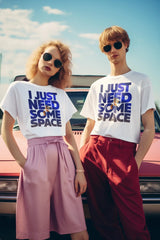 Unisex Printed Tee – I Just Need Some Space Astronaut Graphic