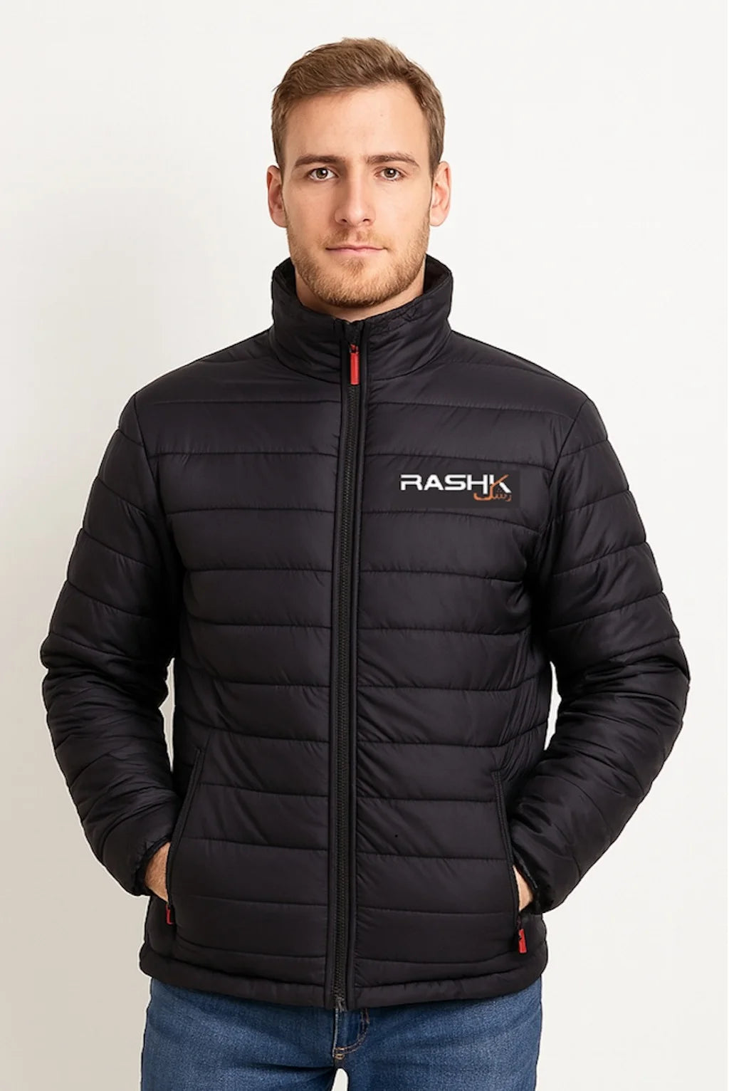 Men’s Black Quilted Puffer Jacket – Lightweight Warmth with Urban Edge