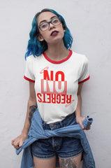 Women’s Printed Tee – No Regrets Inverted Graphic