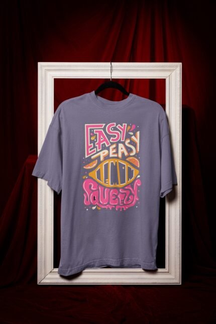 Mens Printed Tee – Easy Peasy Lemon Squeezy Funky Graphic
