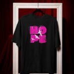 Mens Printed Tee – HOPE Typography With Doves