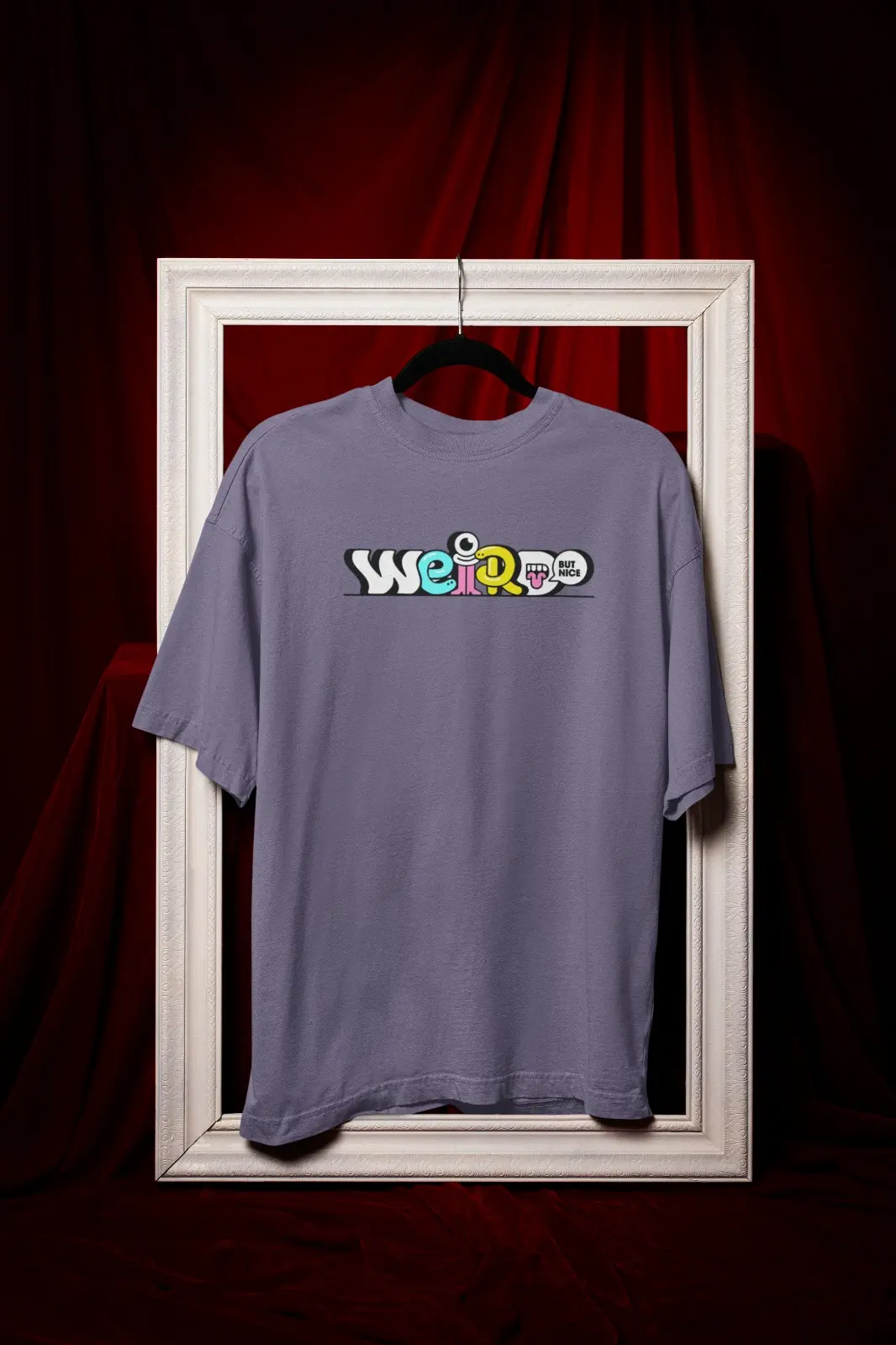 Printed Tee – Weird But Nice Cartoon Typography Graphic
