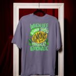 Mens Printed Tee – When Life Gives You Lemons Slogan Graphic