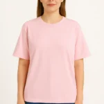 Unisex Light Pink Oversized Cotton T-Shirt