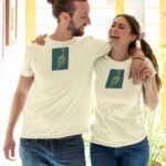 Unisex Cream T-Shirt – “آدم” Adam (Human) Calligraphic Design