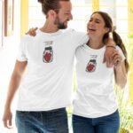 Unisex White T-Shirt – “Sabr  Търпение  صبر” (Patience) Jar with Heart Design