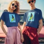 Unisex Printed Tee – Surreal Banana Art Graphic