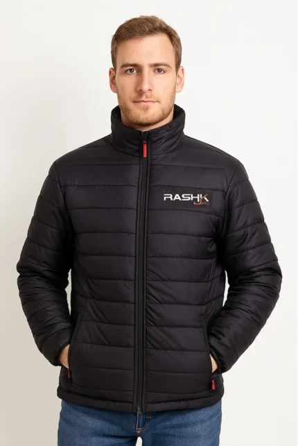 Men's Black Quilted Puffer Jacket – Lightweight Warmth with Urban Edge