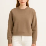 Women's Brown Sweatshirt – Cozy Minimalist Pullover