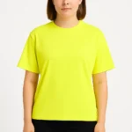 Women's Neon Yellow T-Shirt – Minimalist Bold Glow