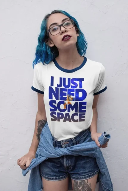 Printed Tee – I Just Need Some Space Astronaut Graphic