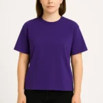 Purple T-Shirt – Deep Violet Minimalist Tee